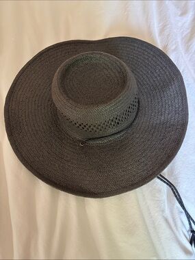 Madewell Black Braided Straw Sun Hat